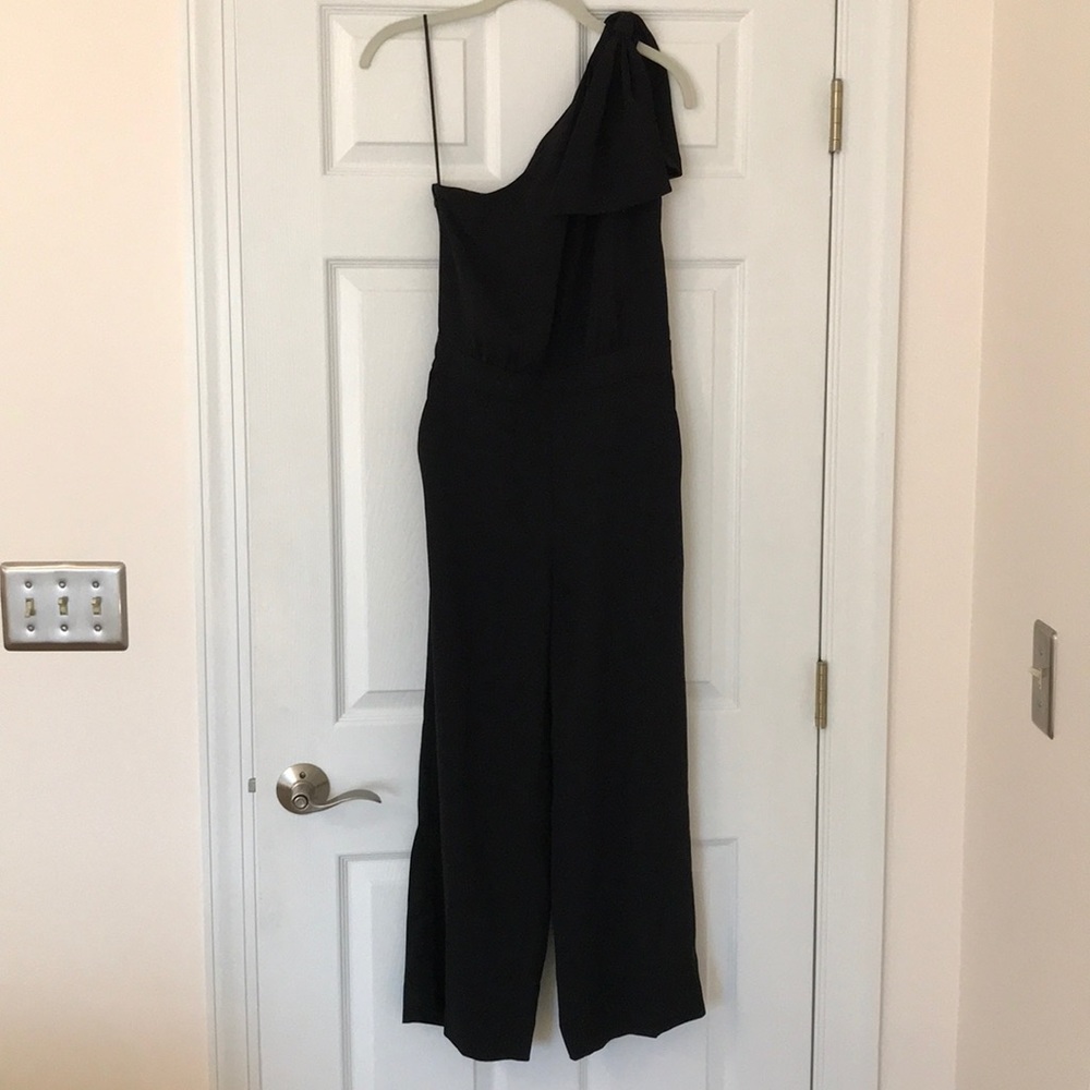 JCrew One-Shoulder Jumpsuit with Bow